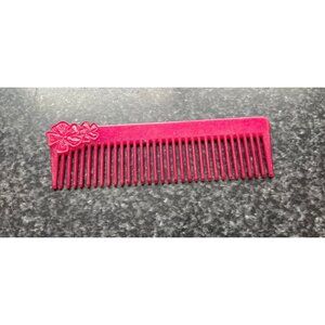 Vintage 1974 Neon Fuchsia Comb Buch + Deichmann Denmark MODELE DEPOSE Lotus